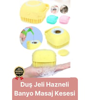 Çok Amaçlı Silikon Evcil Hayvan Bebek Çocuk Şampuan Hazneli Banyo Masaj Tarak Duş Fırçası Kesesi