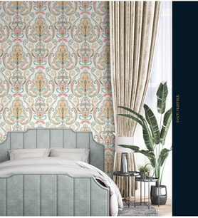 Adawall Tropicano Renkli Damask Desen Duvar Kağıdı 9901-3