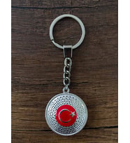 Türk Bayrağı Model Metal Anahtarlık