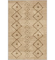 Eliana Home Baskılı, Yıkanabilir Kaymaz Taban Salon Halısı LNA1361-SD277 100x150 cm (Kahverengi)