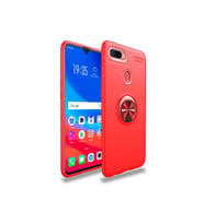 Oppo A7X Uyumlu Kılıf Zore Ravel Silikon Kapak (Kırmızı)
