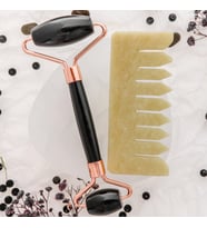 Obsidyen Roller ve Yeşim Tarak Takımı (Karışık)