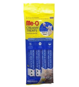 Me-O Creamy Keçi Sütlü Tavuklu Ve Ciğerli Kedi Ödülü 15 Gr x 4 Adet
