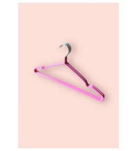 Pratik 10'lu Silikon Kaplamalı Metal Elbise Askısı 40 cm, dayanıklı ve şık