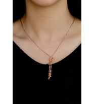 Dorika Tasarım Rose Trend Gümüş Kolye