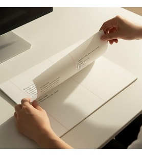 Tanıtım Paperto. A3 Kopar At Not Kağıdı, 29,7 × 42 cm (A3), 80 Yaprak, 110 gr Ivory Kağıt, Yapışkansız Masaüstü Not Kağıdı (Çizgili)