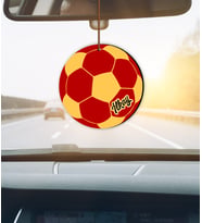 Kişiye Özel Futbol Toplu Hediye Ahşap Araba Dikiz Ayna Süsü