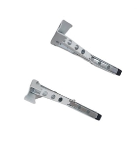 ŞEN METAL Mandallı Katlanabilir Masa Konsolu beyaz 30cm (1çift)