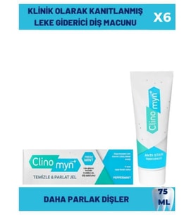 Fresh Diş Beyazlatan ve Parlatan Jel Diş Macunu 75 ml X 6 Adet