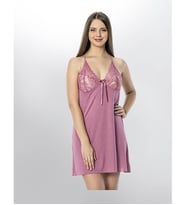 Kota Bayan Dantelli Gecelik 6334 (Pembe)