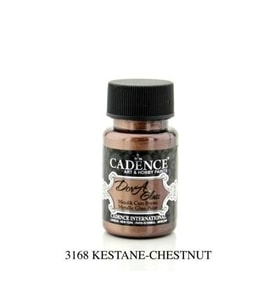 Cadence Dora Glass Metalik Cam Boyası 50 ml. 3168 KESTANE 