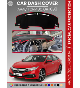 HONDA CIVIC (FC5 2015-2022) Torpido Örtüsü Torpido Koruma Tam Uyum Çatlamayı Önler Kolay Montaj