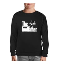 The Godfather - Logo Siyah Çocuk Sweatshirt