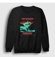 Presmono Unisex Siyah Tour Starboy The Weeknd Sweatshirt 159021tt