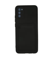 Northcity Samsung Galaxy A02S Kılıf Kelvin Kartvizitli Silikon - Siyah