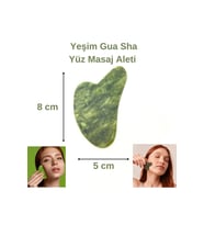 Sertifikalı Yeşim 1. Sınıf Kalite Gua Sha Doğal Taş Masaj Aleti