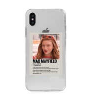 Iphone X / Xs Uyumlu Stranger Things Max Mayfield Desenli Şeffaf Telefon Kılıfı