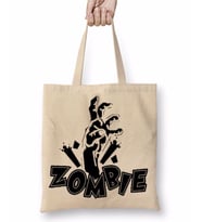 Zombie Zombıe Bez Çanta Uzun Saplı