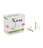 Ayt Kroşe 4 Numara Çelik Çivili 8 Mm Kroşe 100 Lü Paket 2x4 Kablolar İçin Kablo Tutucu Kroşe