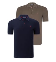 İKİLİ SET T8561 DEWBERRY ERKEK TSHIRT-LACİVERT-YEŞİL (Lacivert - Yeşil)