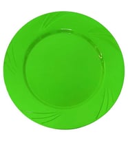 TABAK KRİSTAL 22,5 CM YEŞİL PK:6-