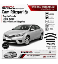 Toyota Corolla (2013-2018) 4'lü Mugen Cam Rüzgarlığı