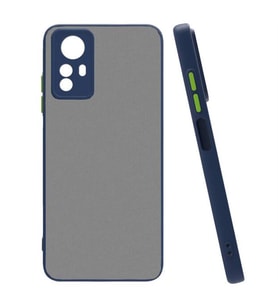 Coverzone Xiaomi Redmi Note 12S ile uyumlu K?l?f Hux Kapak ??k ve Dekoratif Model Toz Kir ve Darbelere Kar?? Koruma Y�kseltilmi? Kenarlar ile Ekstra Koruma Lacivert