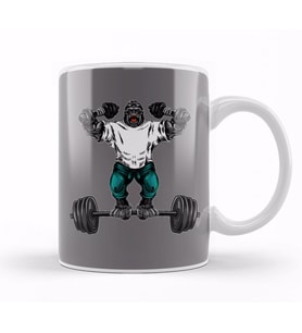 Gorilla Fitness Kupa Bardak Porselen