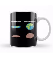 The Brain Of Flat Earthers Flat Earth Kupa Bardak Porselen