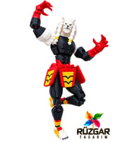 Battle Beast R13 İnvincible Tüm Eklemleri Hareketli Robot Dummy Aksiyon Figür Oyuncak Titan 13
