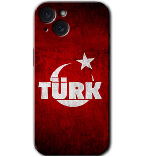 İphone 15 Kılıf HD Desen Baskılı Kılıf - Ayyıldız Türk