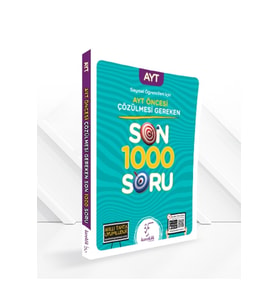 Karekök Yayınları 2025-2026 MÜFREDATVERİ AYT ÖNCESİ ÇÖZÜLMESİ GEREKEN SON 1000 SORU-SAYISAL (Çok Renkli)