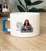 Kişiye Özel Karikatürlü Cat Lover Kedi Annesi Lüks Fincan Anneler Günü Hediyesi