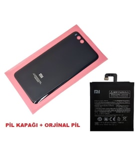 Xiaomi Mi NOTE 3 Arka Kapak Batarya Pil Kapağı + PİL (CAM) SİYAH