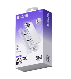 Apple İphone 17 Pro Max Bilvis 5in1 3d Magic Cam Ekran Koruyucu - Siyah