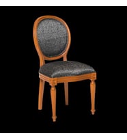 Sandalye 13555 MADALYON Kayın RETRO ayak ceviz Natüre Kumlu Örgü Kumaş El yapım