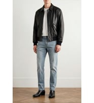Erkek Slim Fit Likralı Esnek Mavi Jean Pantolon