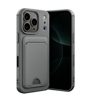 Iphone 17 Pro Max Kelvin Kartvizitli Silikon - Gri