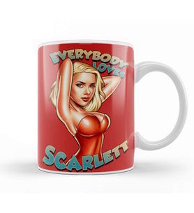 Scarlett Johansson Everybody Loves Scarlett Kupa Bardak Porselen
