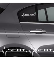 Seat Arona İçin Uyumlu Aksesuar Oto Ritim Sticker 2 Adet 20*9 Cm