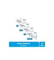 Dove Beauty Cream Bar Katı Güzellik Sabunu Gentle Exfoliating Nemlendirici Etkili 90 G X4 Adet