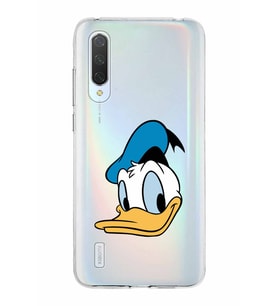 Xiaomi Mi 9 Lite Uyumlu Kapak Donald Duck Tasarımlı Şeffaf Silikon Kılıf