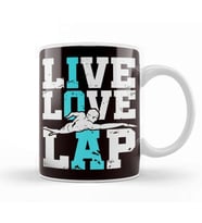 Live Swimming Pool Lap Love Swim Water Sports Swimmer Coach Kupa Bardak Porselen