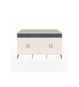 Kronos Konsol 4 Raflı 2 Çekmeceli 4 Kapaklı 176x59x99 Aytaşı-Aytaşı/Antrasit