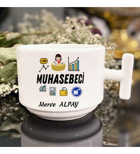 Kadın Muhasebecilere Özel T Kulplu Nescafe Fincanı