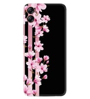 Samsung Galaxy A04E Kılıf Resimli Desenli Baskılı Silikon Pink Flowers 3 1393