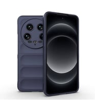 Coverzone Xiaomi Mi 14 Ultra ?le Uyumlu K?l?f TPU Oyuklu Arka Y�zey Z-Etnik Esnek Silikon Kapak Mi 13 Ultra i�in O-tto Prime Silikon K?l?f Lacivert