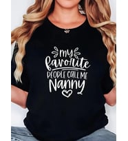 Baskılı Oversize Bisiklet Yaka T-shirt - Siyah