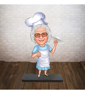 KİŞİYE ÖZEL KARİKATÜR hamur açan anne BİBLOSU