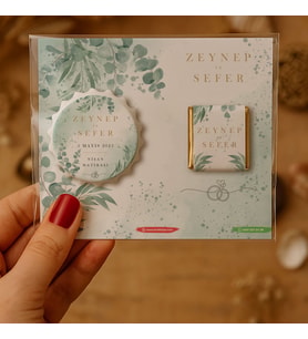 Söz Nişan Kına Nikah Düğün Hatırası Çikolatalı Kapak Açacak Magnet